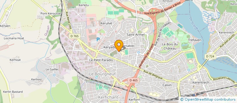 localisation de l'entreprise MADAME MICHELLE SCOLAN  LORIENT