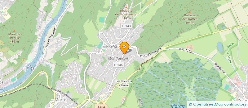 localisation de l'entreprise MADAME MICHELLE SIMARD  MONTFAUCON