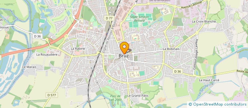 localisation de l'entreprise MADAME MICHELLE SIMON  BRUZ