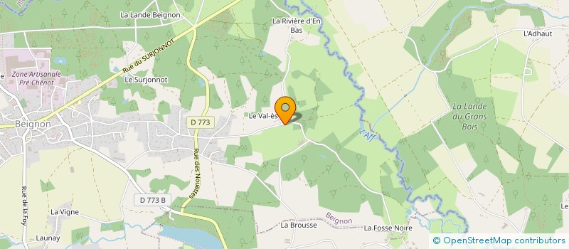 localisation de l'entreprise MADAME MICHELLE VANHOOLAND  BEIGNON