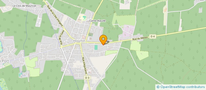 localisation de l'entreprise MADAME MICHELLE VIDEAU  HOURTIN