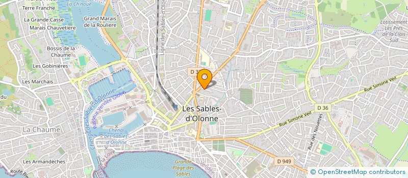 localisation de l'entreprise MADAME MICHELLE VIGNAIS  LES SABLES D'OLONNE