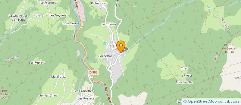 localisation de l'entreprise MADAME MICHELLE WYLLIE  LE BIOT