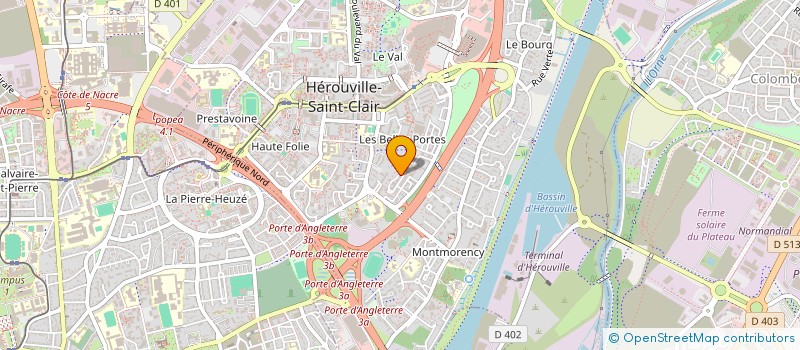 localisation de l'entreprise MADAME MICKAELLA LEFRANCOIS  HEROUVILLE SAINT CLAIR