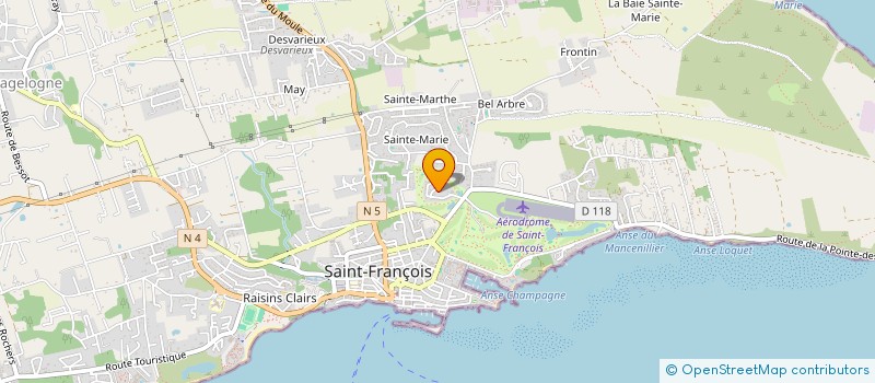 localisation de l'entreprise MADAME MICKAELLE DORMOY  SAINT-FRANCOIS