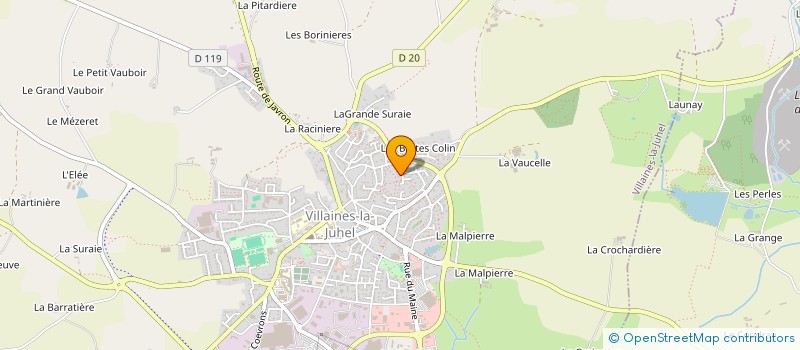 localisation de l'entreprise MADAME MICKAELLE PAILLARD  VILLAINES-LA-JUHEL