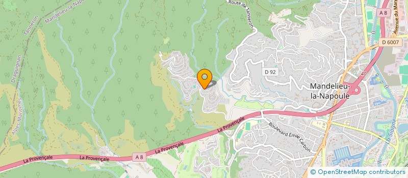 localisation de l'entreprise MADAME MICOL LENTI  MANDELIEU-LA-NAPOULE