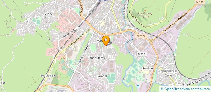 localisation de l'entreprise MADAME MIGDALI JOSEFINA HERRISON BUSTAMANTE à AURILLAC