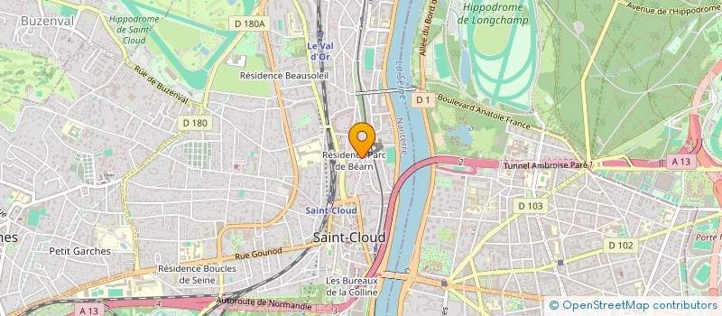 localisation de l'entreprise MADAME MIGLENA VASILEVA  SAINT-CLOUD