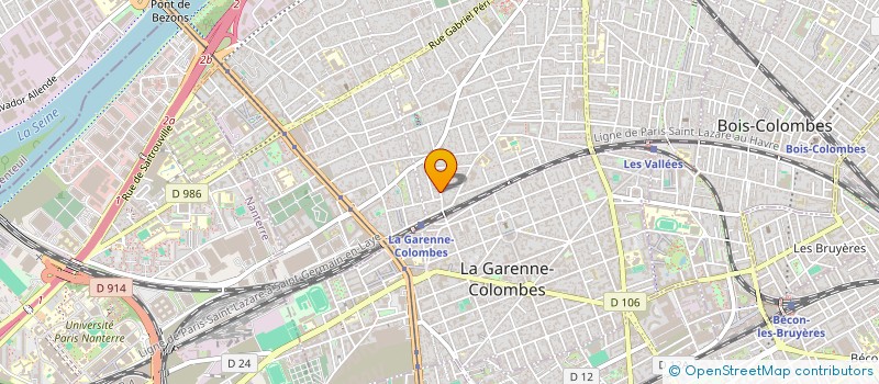 localisation de l'entreprise MADAME MIGLENA YUBOMIROVA  COLOMBES