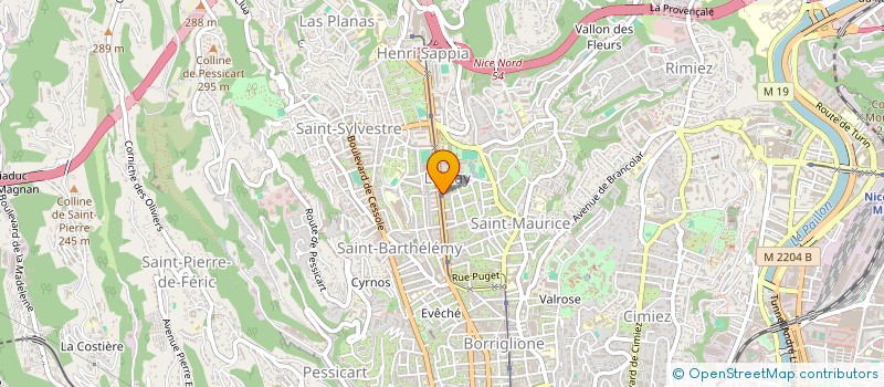 localisation de l'entreprise MADAME MIHAELA BUNESCU à NICE