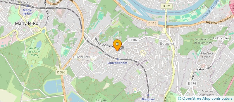 localisation de l'entreprise MADAME MIHAELA DANA NICOLAU  LOUVECIENNES