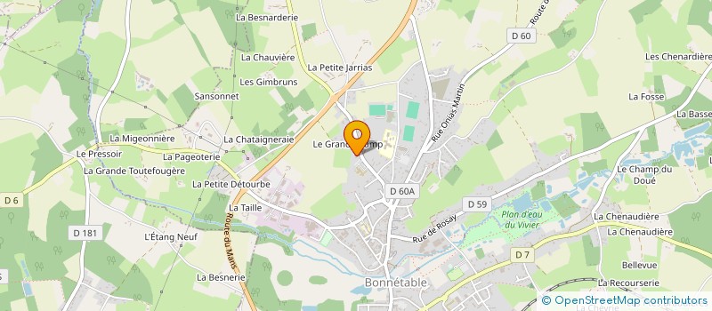 localisation de l'entreprise MADAME MIHAELA EDU  BONNETABLE