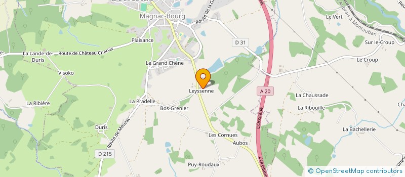 localisation de l'entreprise MADAME MIJANOU DE SY  MAGNAC-BOURG