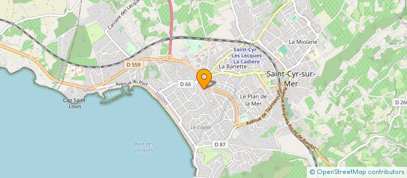 localisation de l'entreprise MADAME MIJANOU RITZZO à SAINT-CYR-SUR-MER