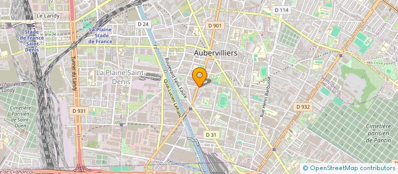 localisation de l'entreprise MADAME MIKHAL EL BAZE à AUBERVILLIERS