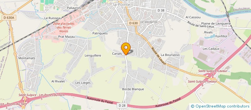 localisation de l'entreprise MADAME MILA LADOU  SAINT-SULPICE-LA-POINTE