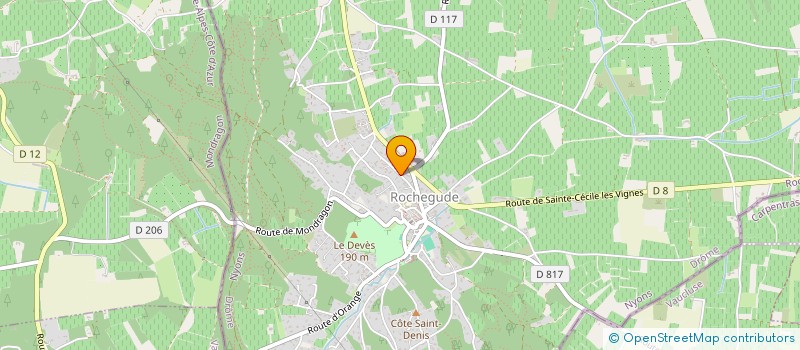 localisation de l'entreprise MADAME MILA PIRAUX  ROCHEGUDE