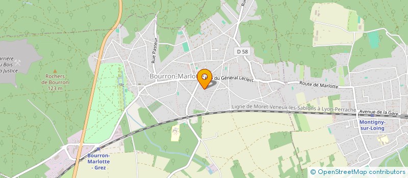 localisation de l'entreprise MADAME MILA RIGAUX  BOURRON-MARLOTTE