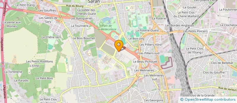 localisation de l'entreprise MADAME MILANA BETELGUERIEVA à SARAN