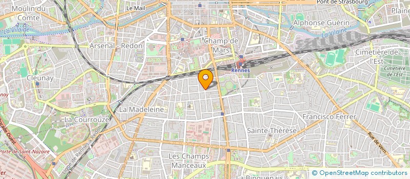 localisation de l'entreprise MADAME MILANE BODIOU  RENNES