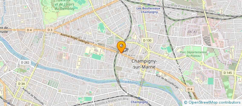 localisation de l'entreprise MADAME MILCA SILVA MOTTA à CHAMPIGNY-SUR-MARNE