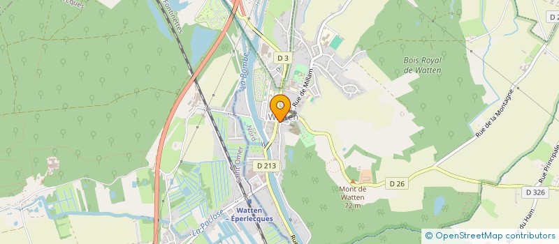 localisation de l'entreprise MADAME MILDRED BACQUET  WATTEN