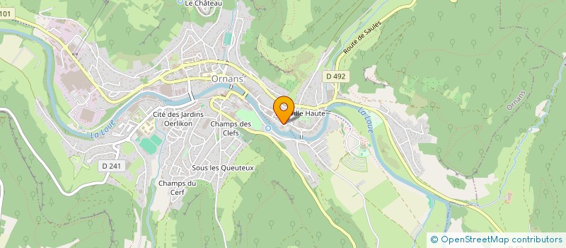 localisation de l'entreprise MADAME MILENA BERNARD  ORNANS