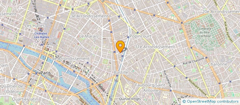 localisation de l'entreprise MADAME MILENA CASTRO MARQUES DA SILVA  PARIS