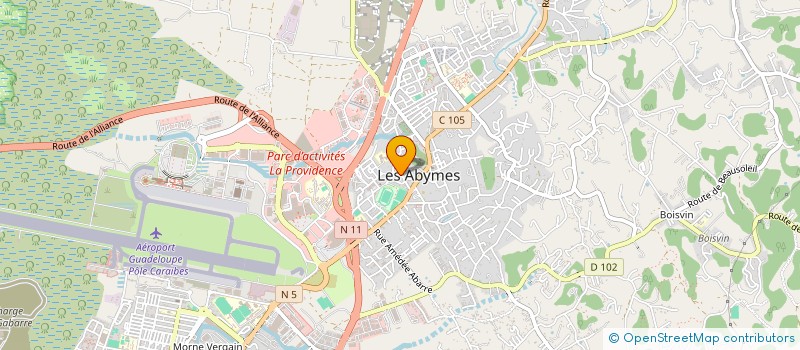 localisation de l'entreprise MADAME MILENA CORASPE à LES ABYMES