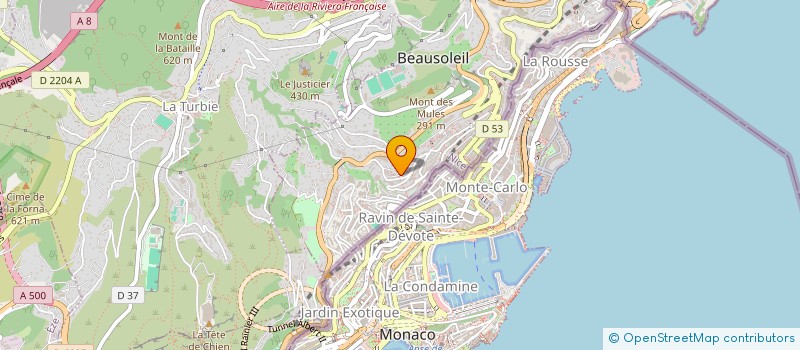 localisation de l'entreprise MADAME MILENA DEVYATKINA  BEAUSOLEIL