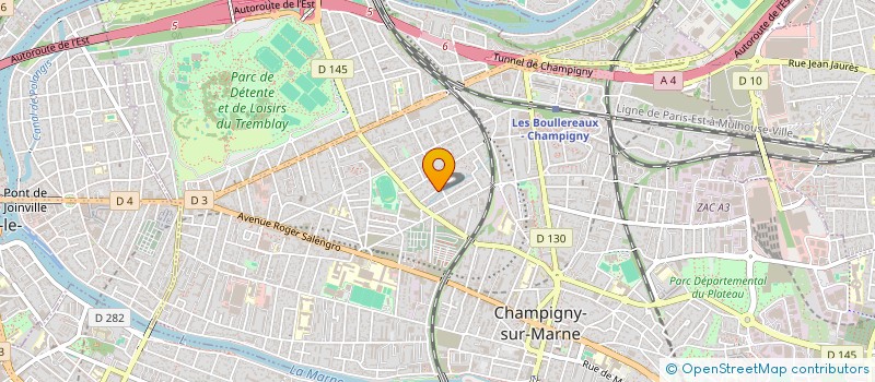 localisation de l'entreprise MADAME MILENA DOS SANTOS à CHAMPIGNY-SUR-MARNE