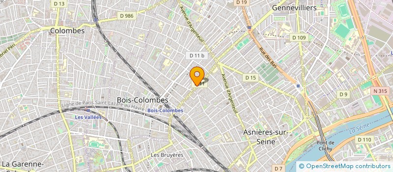 localisation de l'entreprise MADAME MILENA GONTARD à BOIS-COLOMBES