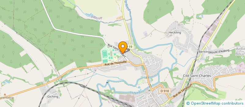 localisation de l'entreprise MADAME MILENA LAURENT  HEINING-LES-BOUZONVILLE