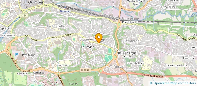localisation de l'entreprise MADAME MILENA MARTINOVIC à QUIMPER