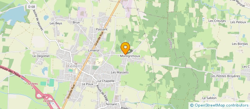 localisation de l'entreprise MADAME MILENA ORSI à FEILLENS