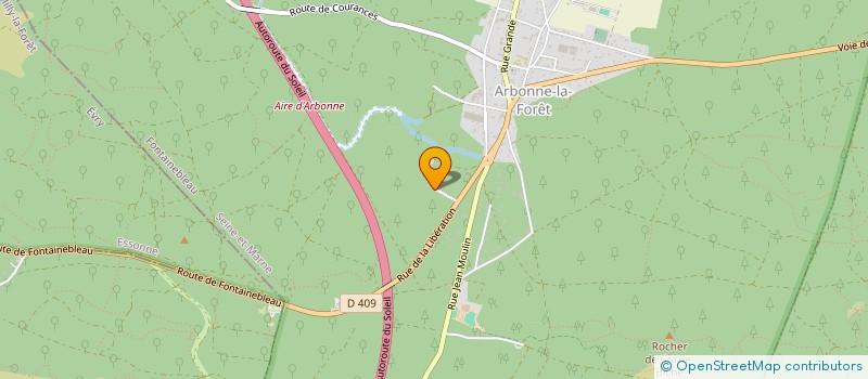 localisation de l'entreprise MADAME MILENA VUKOTIC  ARBONNE-LA-FORET