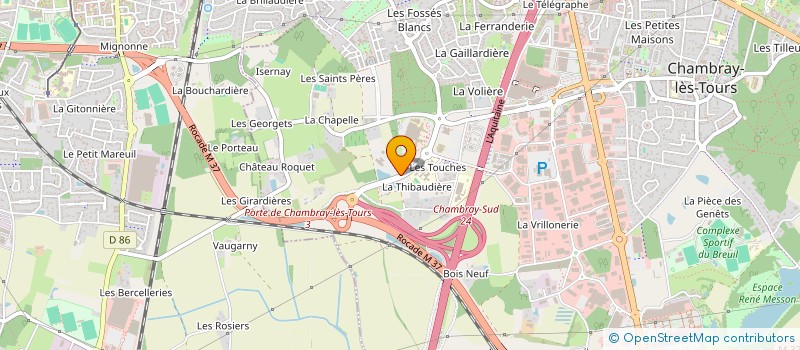 localisation de l'entreprise MADAME MILENE BLANCHARD à CHAMBRAY-LES-TOURS