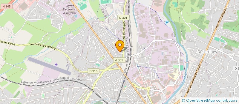 localisation de l'entreprise MADAME MILENE DE PONTE  MONTLUCON