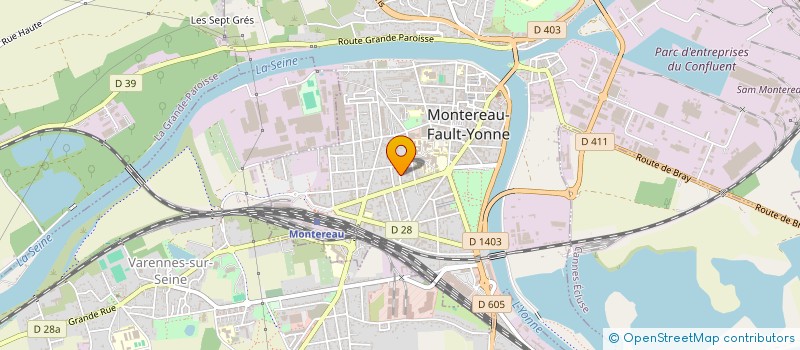 localisation de l'entreprise MADAME MILENE FOUCAULT  MONTEREAU-FAULT-YONNE