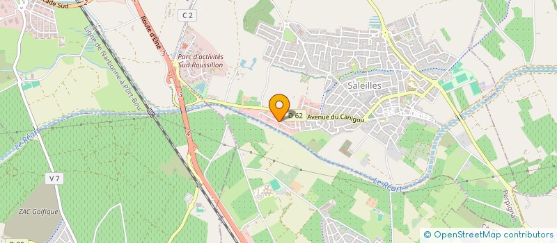 localisation de l'entreprise MADAME MILENE GARCIA  SALEILLES