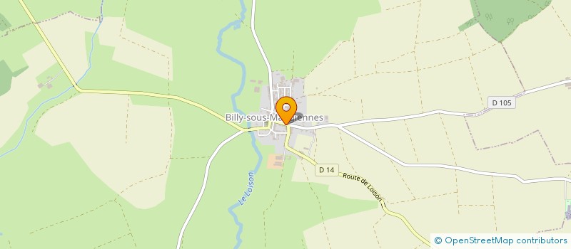 localisation de l'entreprise MADAME MILENE ROMAND à BILLY-SOUS-MANGIENNES