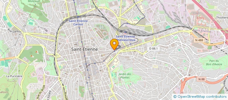 localisation de l'entreprise MADAME MILENE SANCHEZ  SAINT-ETIENNE