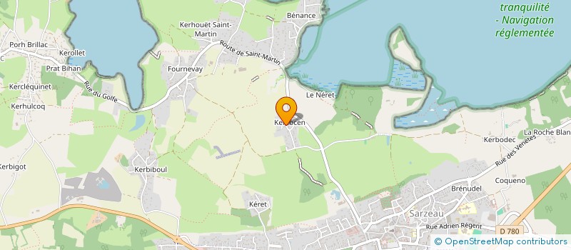 localisation de l'entreprise MADAME MILENE THIEBAUD  SARZEAU