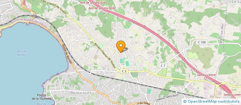 localisation de l'entreprise MADAME MILENE VALLER à SANARY-SUR-MER
