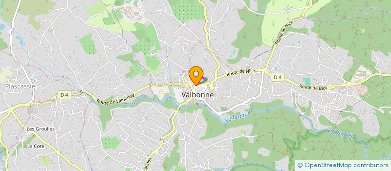 localisation de l'entreprise MADAME MILENE VERA  VALBONNE