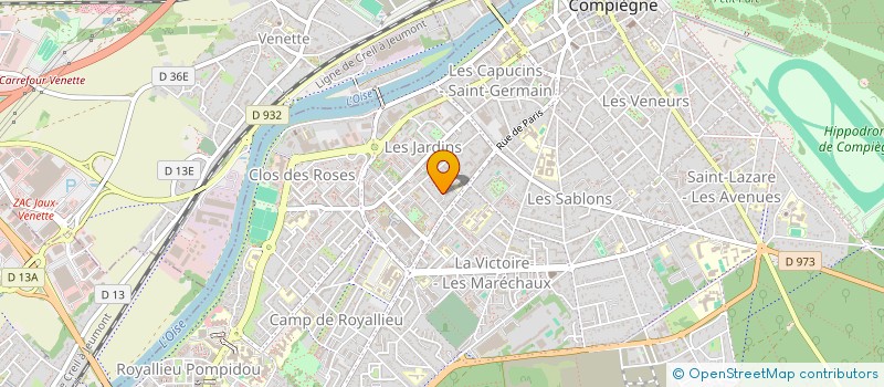 localisation de l'entreprise MADAME MILEVA FONTAINE  COMPIEGNE