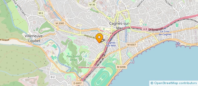 localisation de l'entreprise MADAME MILIANA RADOSAVLJEVIC à CAGNES-SUR-MER