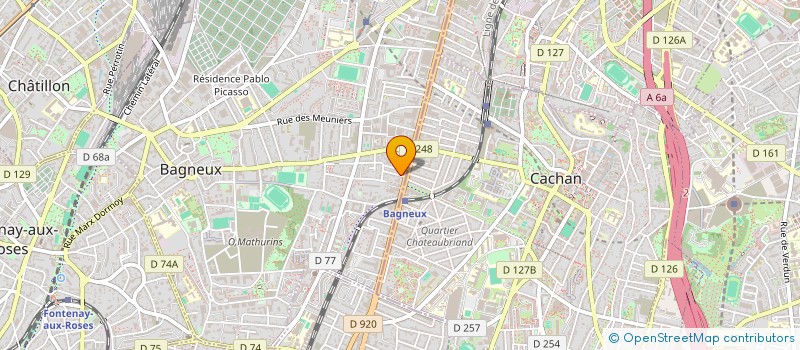 localisation de l'entreprise MADAME MILIANA RAHOUADJ à BAGNEUX