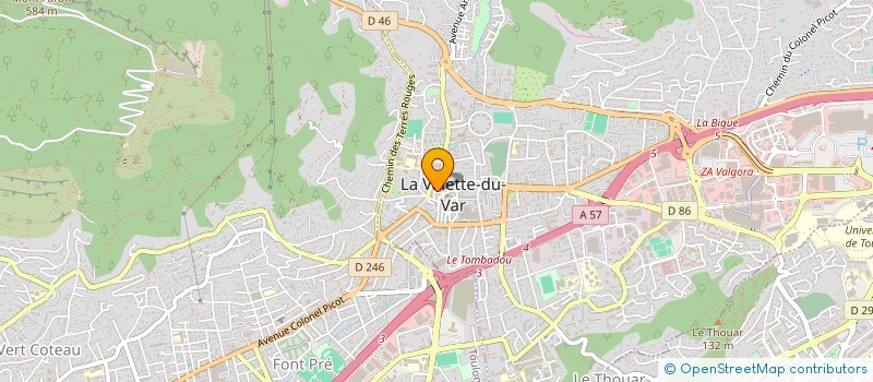 localisation de l'entreprise MADAME MILIANNA ZABIEREK à LA VALETTE-DU-VAR